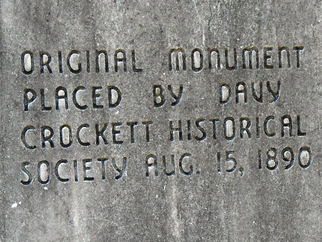 The original monument was placed in 1890.