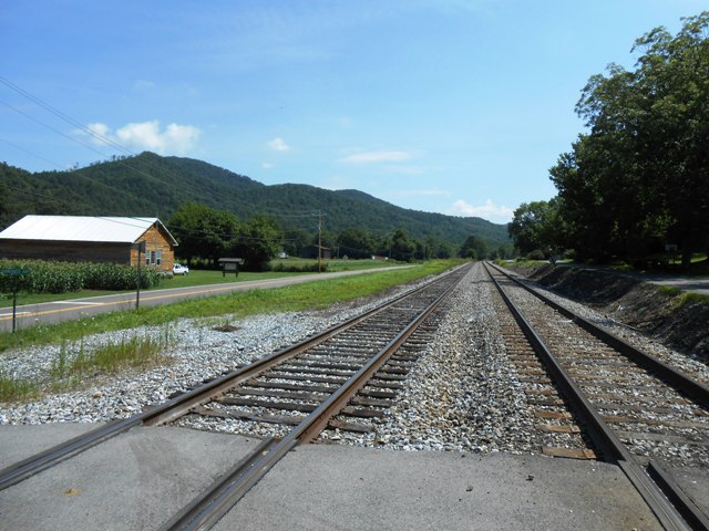 The tracks run right through Del Rio.