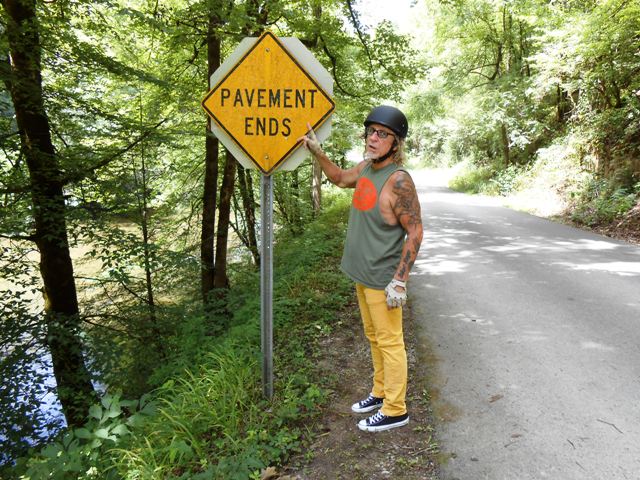 Yep... pavement ends.