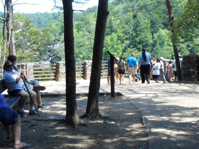 Quite a few folks are checking out the Overlook.