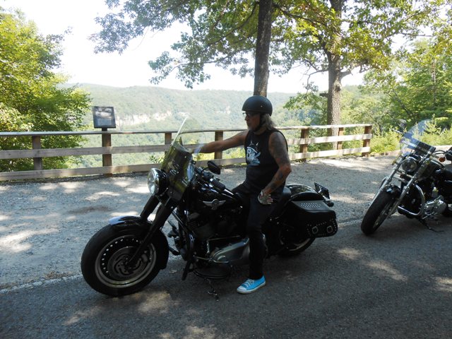 We stopped at several overlooks along the route.