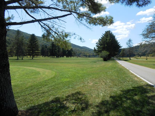 View down the golf course from the Club House.