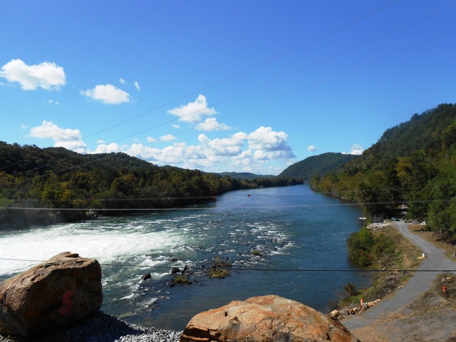 View below the dam.