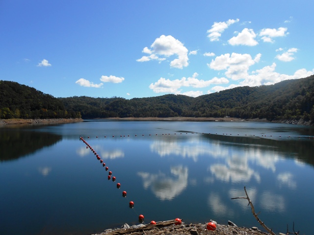 View above the dam.