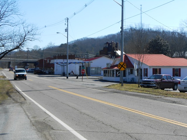 Traveling through Oliver Springs.
