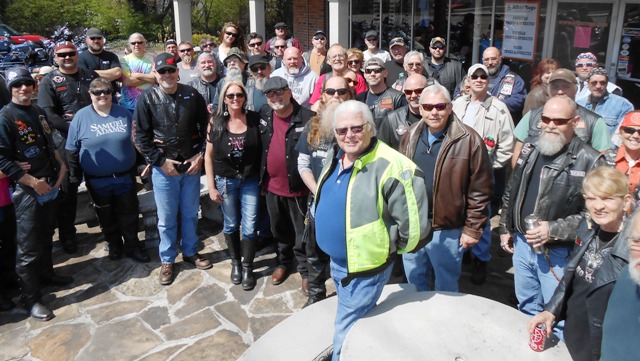 A lot of folks turned out to share in the blessing.