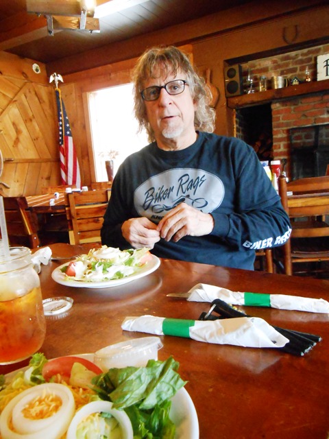 We started with a nice fresh salad.