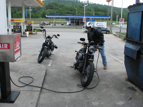 Good thing we carry spare quarters for the Air machine!