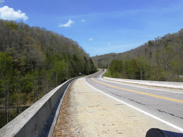 This is 63 just leaving the town of Huntsville.