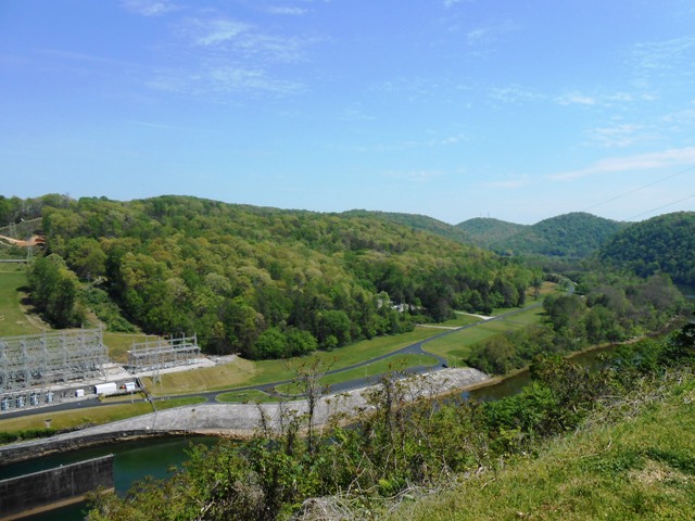 View below the dam.
