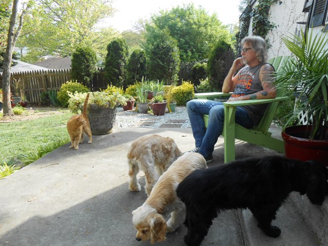 And once again, our greeting committee makes us glad to be home.