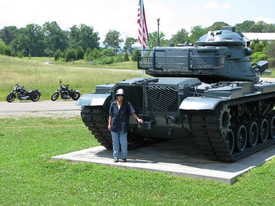 Jeff had been around tanks when he was in the Army- this was my first up close look.