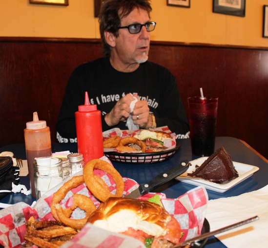Jeff wonders if he can dig into that cake already!