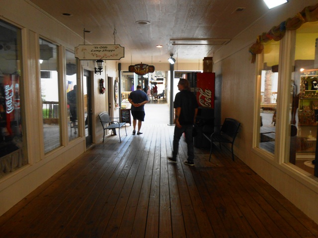 Walking around inside Mountain Mist Village.