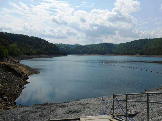 Backside of Chilowee Dam