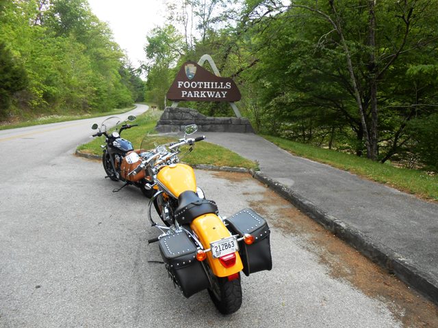 Entrance to the Foothills Parkway.