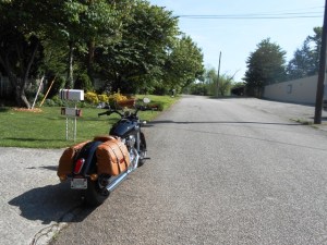 Leaving the neighborhood.