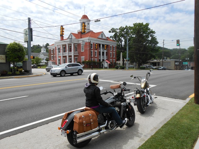 In Kingston across from the historic center.