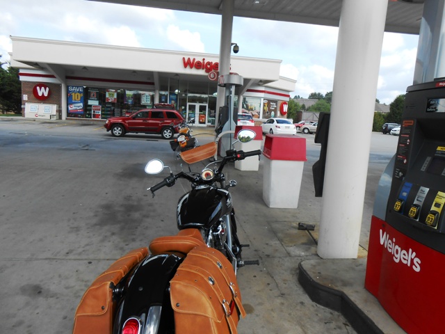 Fueling up at Weigel's in North Knoxville.