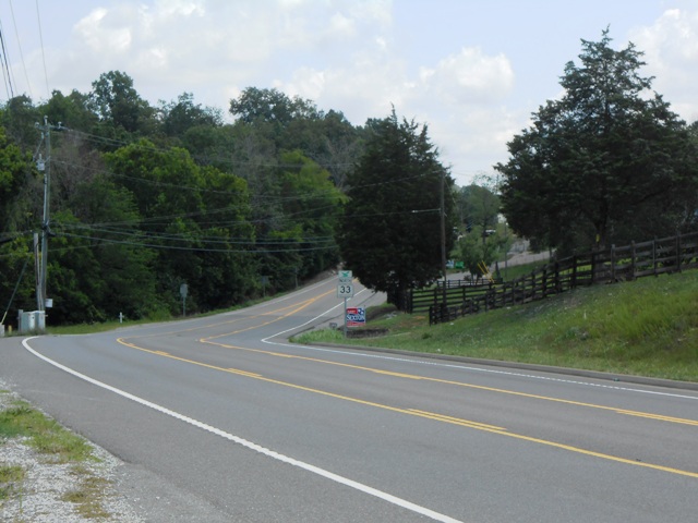 We turned north here on Highway 33.