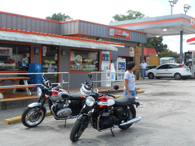 Stopping in for a cold drink.