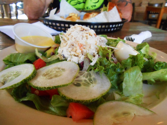 We split a salad and a sandwhich.