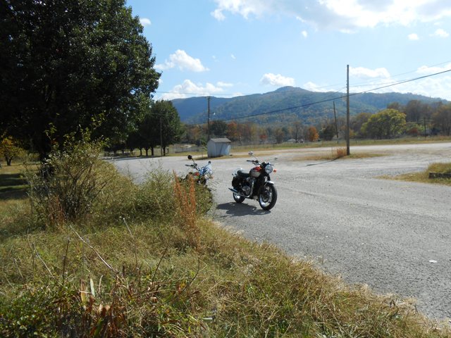 In the parking lot of the Brushy Mountian Prison.