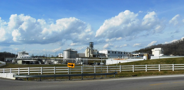 View of Bush's Baked Bean factory across from the museum.