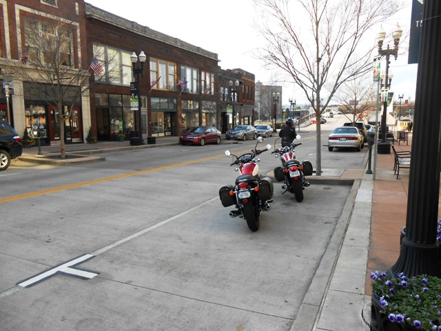 On Gay Street in downtown Knoxville.
