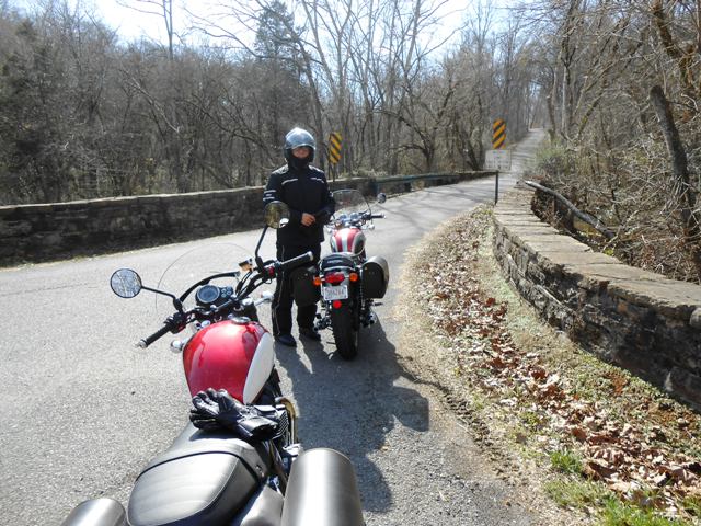 Jeff is enjoying the view off Indian Ridge Road.